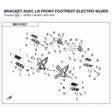 BRACKET ASSY, LH FRONT FOOTREST product image