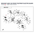 BRACKET ASSY, RH FRONT FOOTREST product image