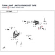 TURN LIGHT LIMIT LH BRACKET TAPE product image