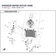RADIATOR WATER OUTLET HOSE product image