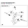 LH REAR VIEW MIRROR ASSY product image