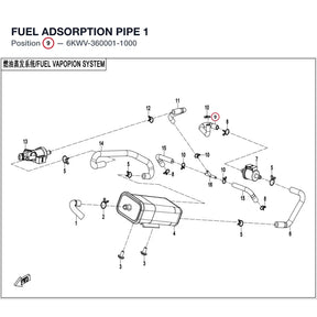 FUEL ADSORPTION PIPE 1 product image