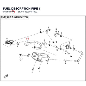 FUEL DESORPTION PIPE 1 product image