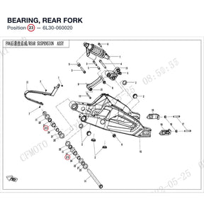 BEARING, REAR FORK product image