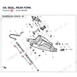 OIL SEAL, REAR FORK product image