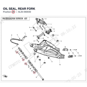 OIL SEAL, REAR FORK product image