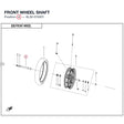 FRONT WHEEL SHAFT product image