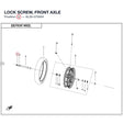 LOCK SCREW, FRONT AXLE product image