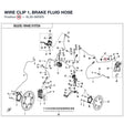 WIRE CLIP 1, BRAKE FLUID HOSE product image