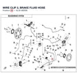 WIRE CLIP 2, BRAKE FLUID HOSE product image