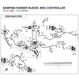 DAMPING RUBBER SLEEVE, MSC CONTROLLER product image