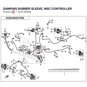 DAMPING RUBBER SLEEVE, MSC CONTROLLER product image