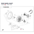 REAR WHEEL SHAFT product image