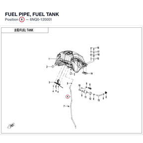 FUEL PIPE, FUEL TANK product image