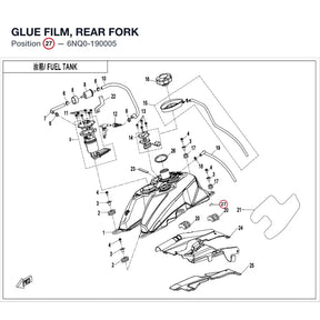 GLUE FILM, REAR FORK product image