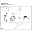 SEAT CABLE product image