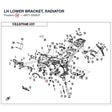 LH LOWER BRACKET, RADIATOR product image