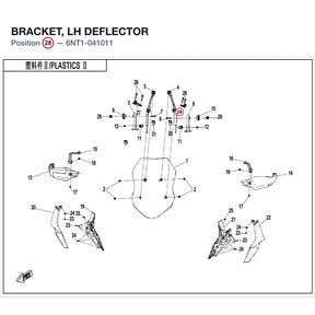 BRACKET, LH DEFLECTOR product image