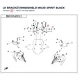 LH BRACKET,WINDSHIELD product image
