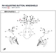 RH ADJUSTING BUTTON, WINDSHIELD product image