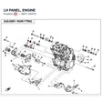 LH PANEL, ENGINE product image