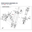 FRONT SHOCK ABSORBER, RH product image