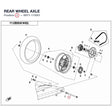 REAR WHEEL AXLE product image