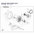 WASHER, REAR WHEEL AXLE product image