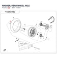 WASHER, REAR WHEEL AXLE product image