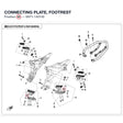 CONNECTING PLATE, FOOTREST product image