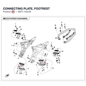 CONNECTING PLATE, FOOTREST product image
