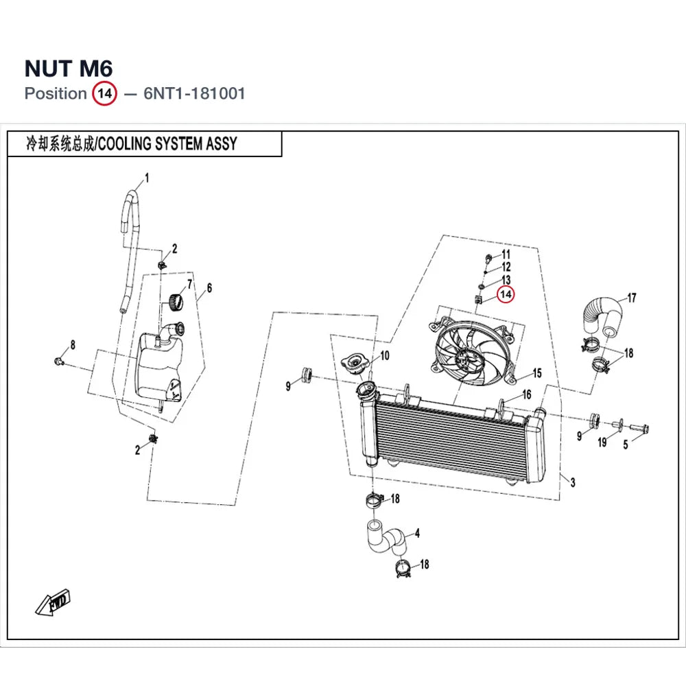 NUT M6 product image