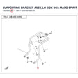 SUPPORTING BRACKET ASSY, LH SIDE BOX product image