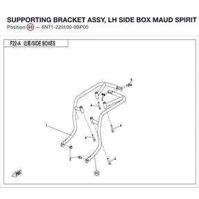 SUPPORTING BRACKET ASSY, LH SIDE BOX product image