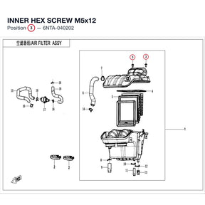 INNER HEX SCREW M5x12 product image