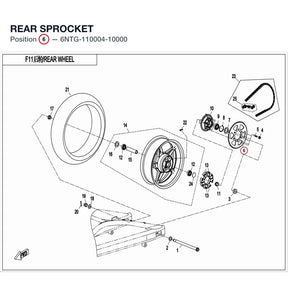 REAR SPROCKET product image