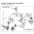 MASTER CYLINDER ASSY, REAR BRAKE product image
