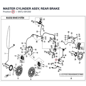 MASTER CYLINDER ASSY, REAR BRAKE product image