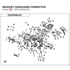 BRACKET, HANDLEBAR CONNECTOR product image