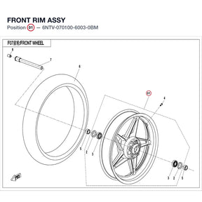 FRONT RIM ASSY product image