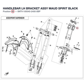 HANDLEBAR LH BRACKET ASSY product image