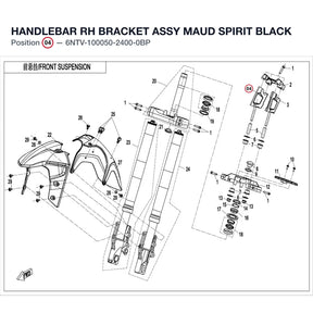 HANDLEBAR RH BRACKET ASSY product image