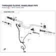 THREADED SLEEVE, HANDLEBAR PIPE product image