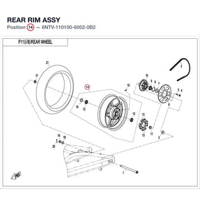 REAR RIM ASSY product image