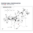 POSITIVE CABLE, STARTER MOTOR product image