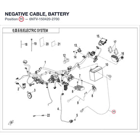 NEGATIVE CABLE, BATTERY product image