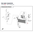 FAN ASSY, RADIATOR product image