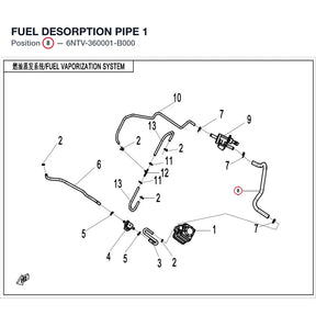 FUEL DESORPTION PIPE 1 product image