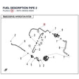 FUEL DESORPTION PIPE 2 product image