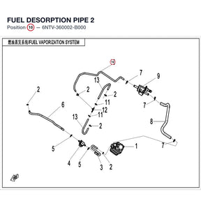 FUEL DESORPTION PIPE 2 product image